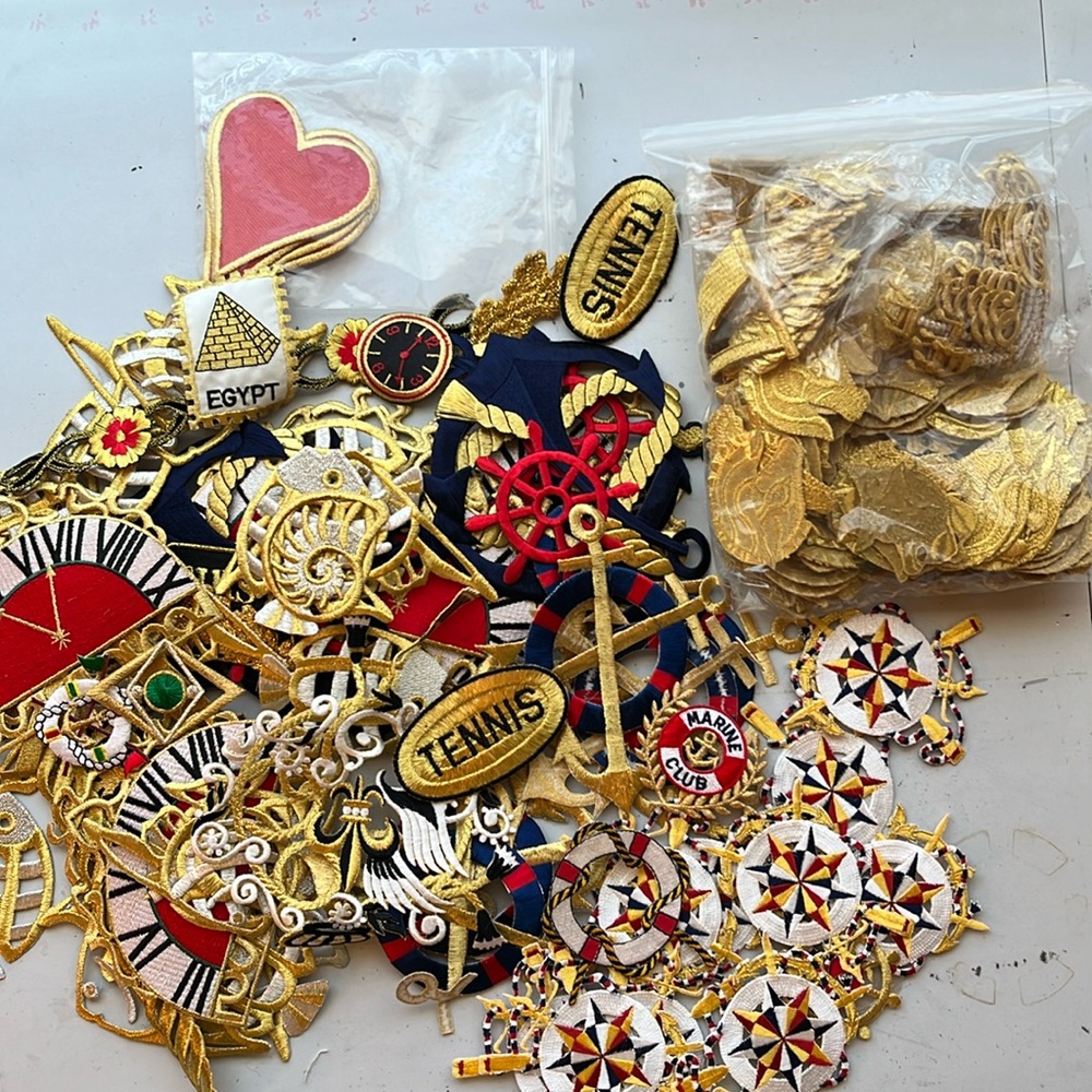 Assorted iron on patches